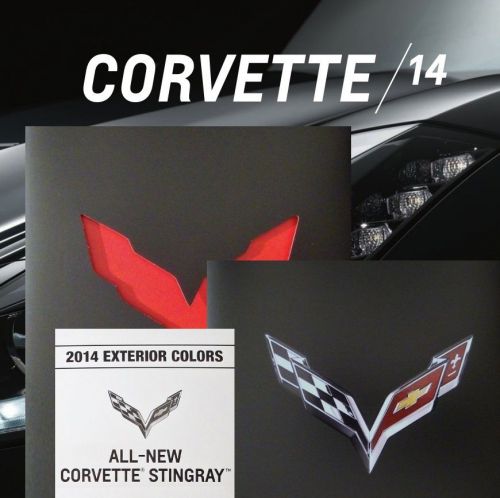 Corvette stingray 2014 book + brochure + chart - chevrolet z51 lt1 convertible