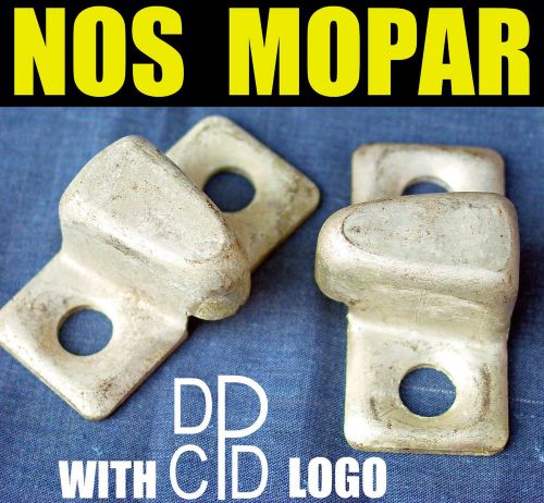 ▲2 vintage nos dpcd door lock dovetail strike plates ▲ 60&#039;s mopar dodge truck wc