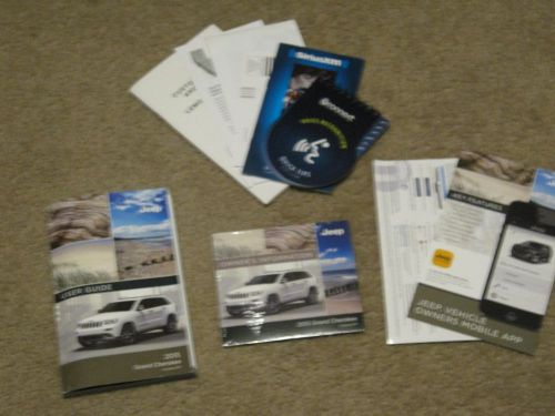 2015 jeep grand cherokee owners manual, owner&#039;s guide w/dvd  laredo,limited, srt