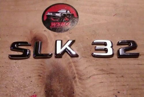 Genuine slk32 rear trunk letter emblem badge,mercedes benz slk class r170 amg