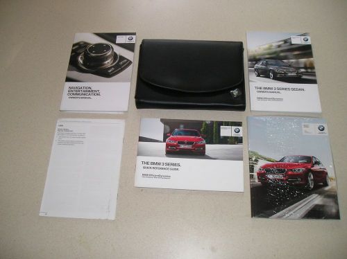 New 2013 bmw 3 series owners manual with navigation guide and case