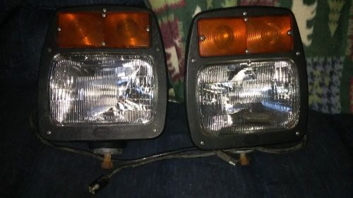 Used meyer snow plow head lights signal stat 07856 old school lights