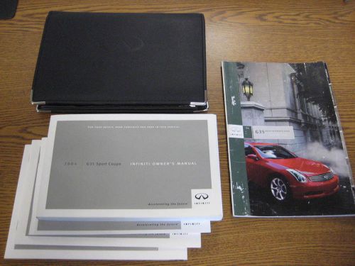 2004 infiniti g35 sport coupe genuine oem owners manual