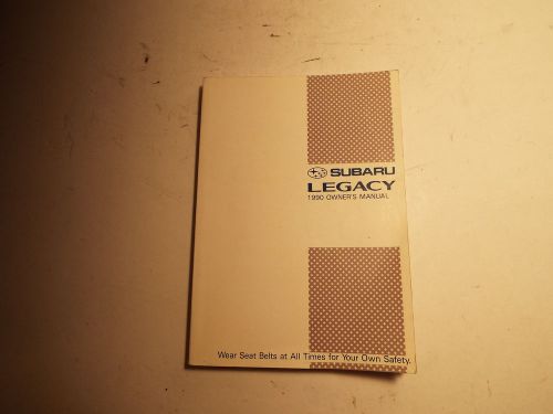 1990 subaru legacy owners manual,used.