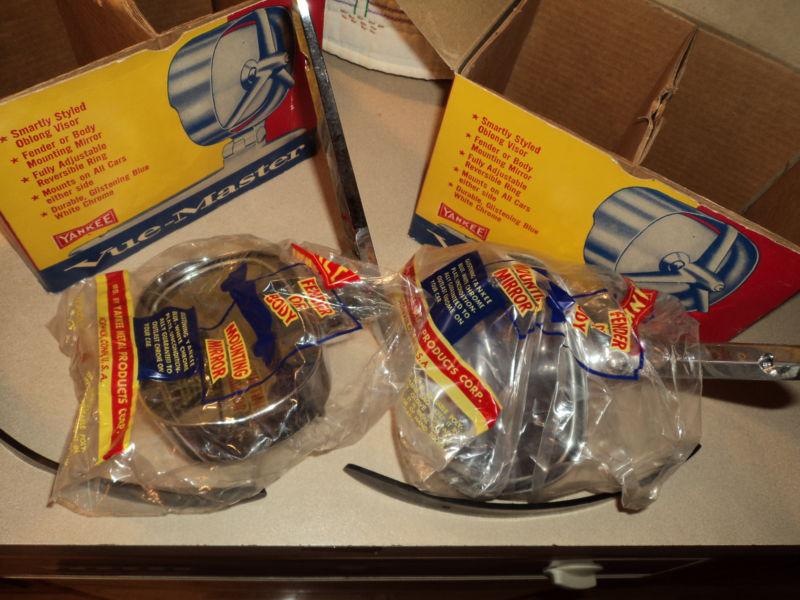 2 NOS YANKEE VUE-MASTER MIRROR PONTIAC CHEVY BUICK OLDS 50 51 52 53 54 55 56 57, US $199.95, image 4