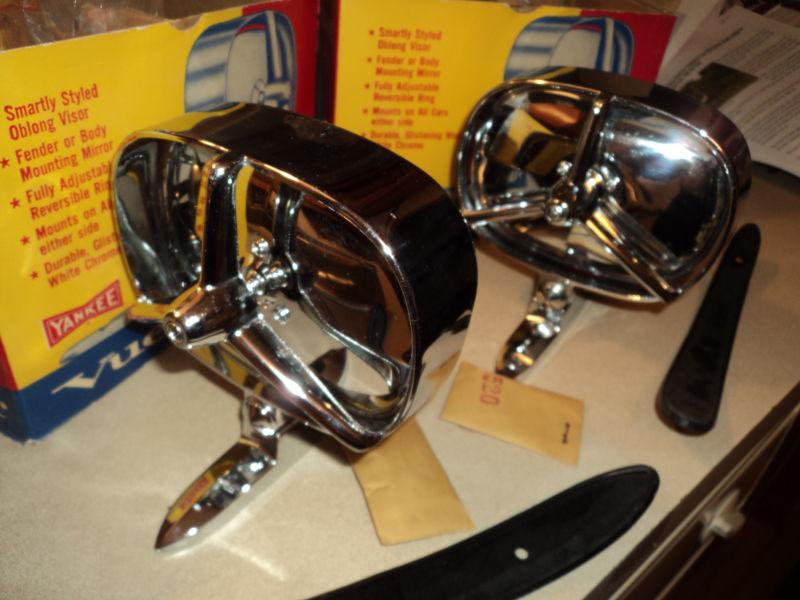 2 NOS YANKEE VUE-MASTER MIRROR PONTIAC CHEVY BUICK OLDS 50 51 52 53 54 55 56 57, US $199.95, image 6