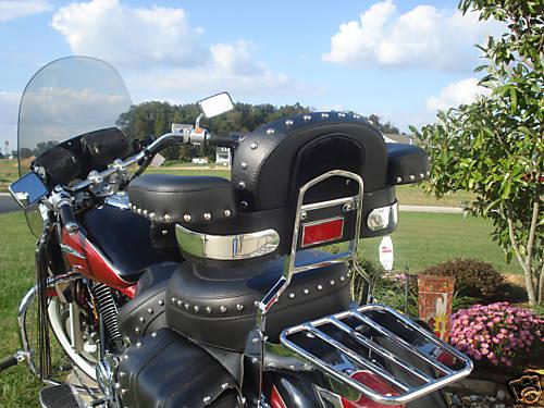 MOTORCYCLE PASSENGER REAR SEAT ARM REST/ W STUDS, US $160.00, image 4