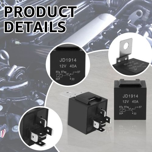 5/10Pcs Automotive Relay Waterproof 5-Pin 12V Car Relay Switch Premium 30/40AMP◇, US $17.39, image 9
