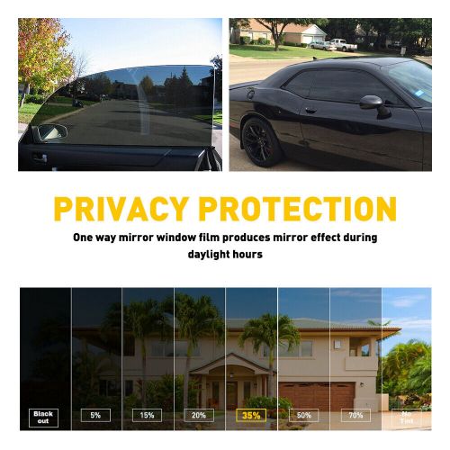 Roll Blackout Window Tint Film 70% VLT 20" 10FT x Car Heat & UV Block Glass Home, US $14.09, image 4