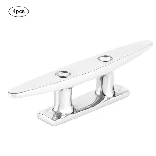 4Pcs 100mm/3.9in Stainless Steel Boat Dock Deck Mooring Rope Cleat Accessory, US $26.88, image 8