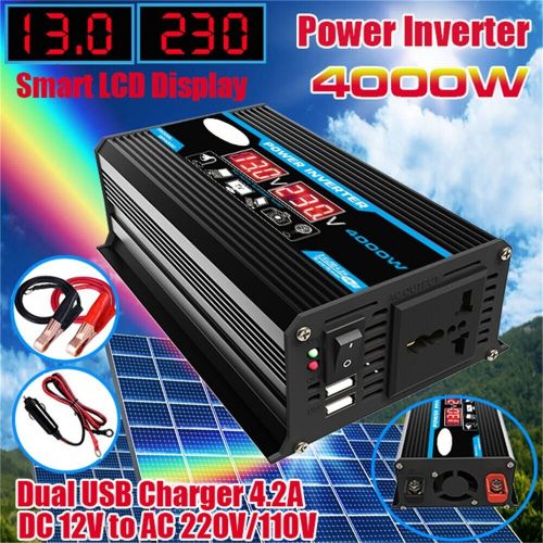 Durable Car Car Power Inverter Car Accessories 4000W DC 12V To AC 220V, US $52.54, image 11