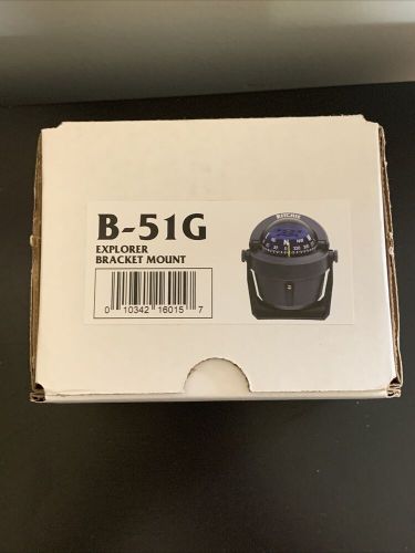 New ritchie b-51g boat marine explorer bracket mount navigation compass gray