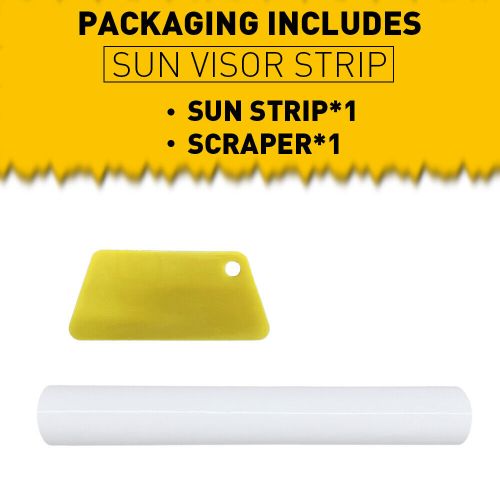 Sun White Visor Strip Windshield Banner Vinyl Long Lasting Premium Blank Decal, US $10.99, image 7