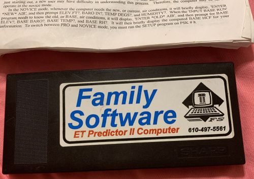 Sharp Family Software ET Predictor II Electronic Calculator EL-5500III Item #545, US $100.00, image 7