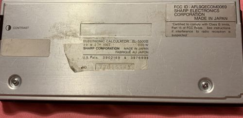 Sharp Family Software ET Predictor II Electronic Calculator EL-5500III Item #545, US $100.00, image 8