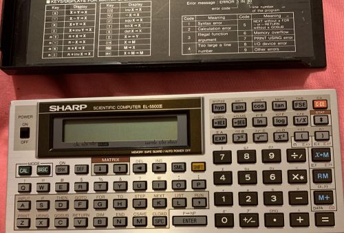 Sharp Family Software ET Predictor II Electronic Calculator EL-5500III Item #545, US $100.00, image 10