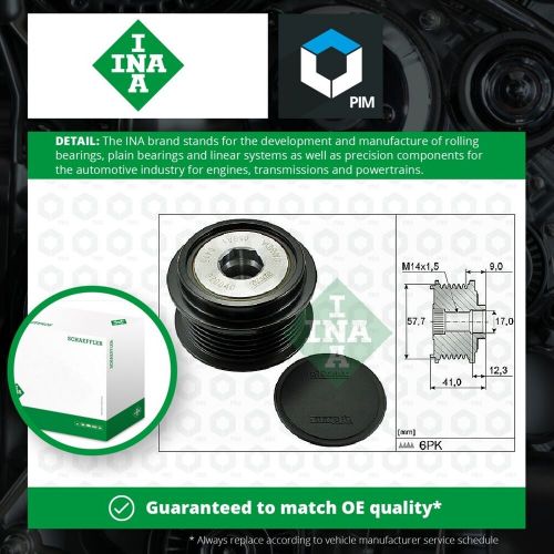 Overrunning Alternator Pulley fits CADILLAC SRX 3.6 12 to 16 LFX Clutch INA New, US $, image 2