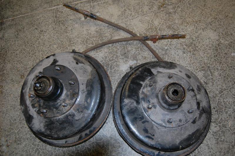 1932 chevrolet confederate front brake drum assemblies - left and right side