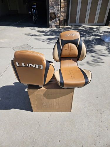 NEW! Lund Boat Folding Fishing Seat 2243792 ProRide Attwood Beige / Black, US $295.00, image 2