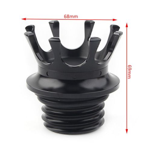 King Crown Gas Cap Fuel Tank Cover For Harley Sportster Dyna Road King FLSTN FXS, US $, image 5