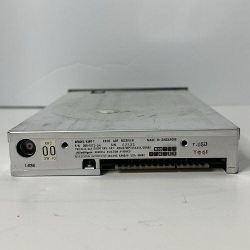 King kr 87 adf receiver 066-1072-04 serviced with faa 8130-3 form