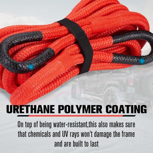 Kinetic Recovery Rope Kit 2 Soft Shackles 7/8 Inch x 20 FT Tow Rope, US $94.99, image 7