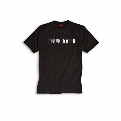 Ducati graphic ducatiana 80's short sleeve t-shirt retro black new!!-