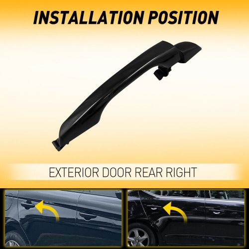 Black Fit Elantra Hyundai 2017-2020 82662-F2040 Right Rear Door Outside Handle, US $15.99, image 3