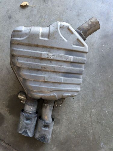 OEM 12-2018 AUDI S6 QUATTRO V8 4.0L REAR RIGHT cut EXHAUST MUFFLER W/ TIPS, US $199.00, image 6