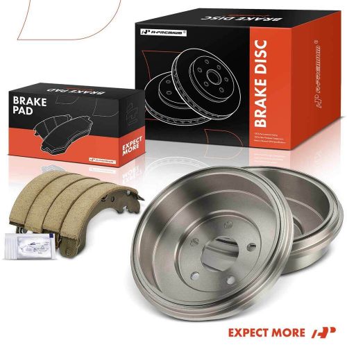 Brake Drums + Ceramic Brake Shoes Rear for Chevy Cobalt 2009-2010 HHR Pontiac G5, US $112.99, image 4