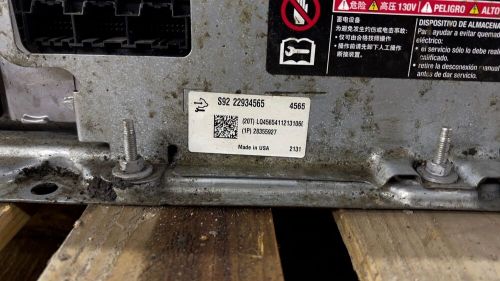 2013-2014 chevrolet malibu hybrid battery pack and module assembly zy8lr