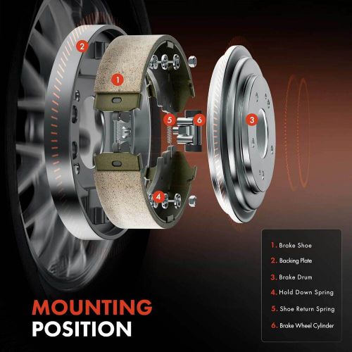 Rear LH & RH Brake Drum for Chevrolet Silverado 1500 GMC Sierra 1500 2009-2013, US $157.19, image 5