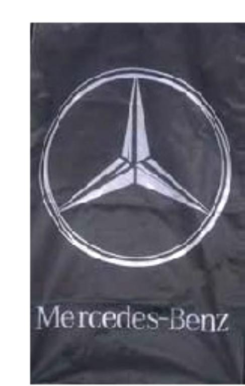 Mercedes benz classic flag 3x5' black vertical banner zz*