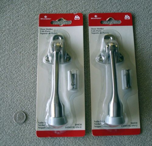 NEW old stock Brainerd 5” kickdown door holder satin nickel pl brass metal 84450, US $10.95, image 3