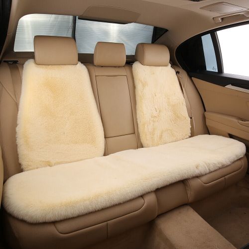 Simulation Sheepskin Car Seat Cover Cushion Mat Wool Front/Rear For Jeep, US $59.99, image 5