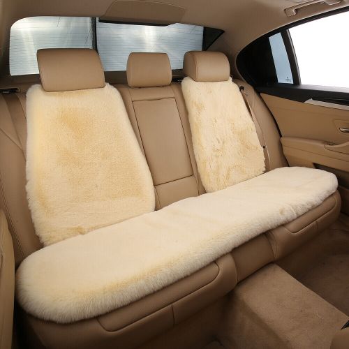Simulation Sheepskin Car Seat Cover Cushion Mat Wool Front/Rear For Jeep, US $59.99, image 13