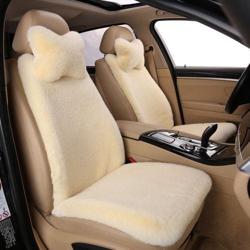 Simulation Sheepskin Car Seat Cover Cushion Mat Wool Front/Rear For Jeep, US $59.99, image 16