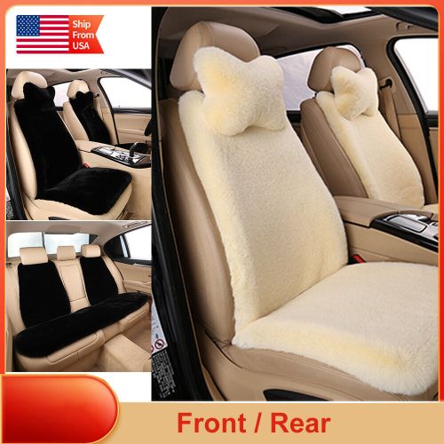 Simulation Sheepskin Car Seat Cover Cushion Mat Wool Front/Rear For Jeep, US $59.99, image 19