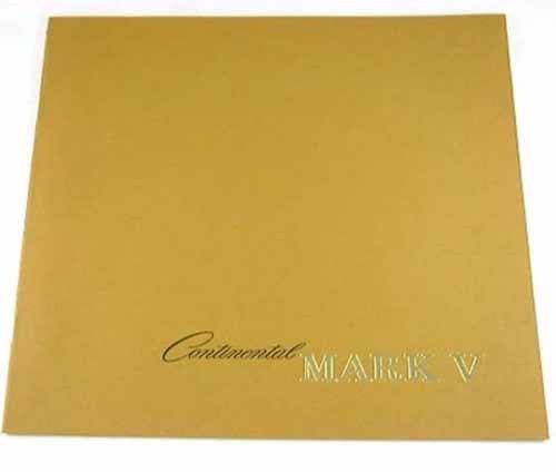 1978 78 lincoln continental mark v brochure blass pucci diamond jubilee