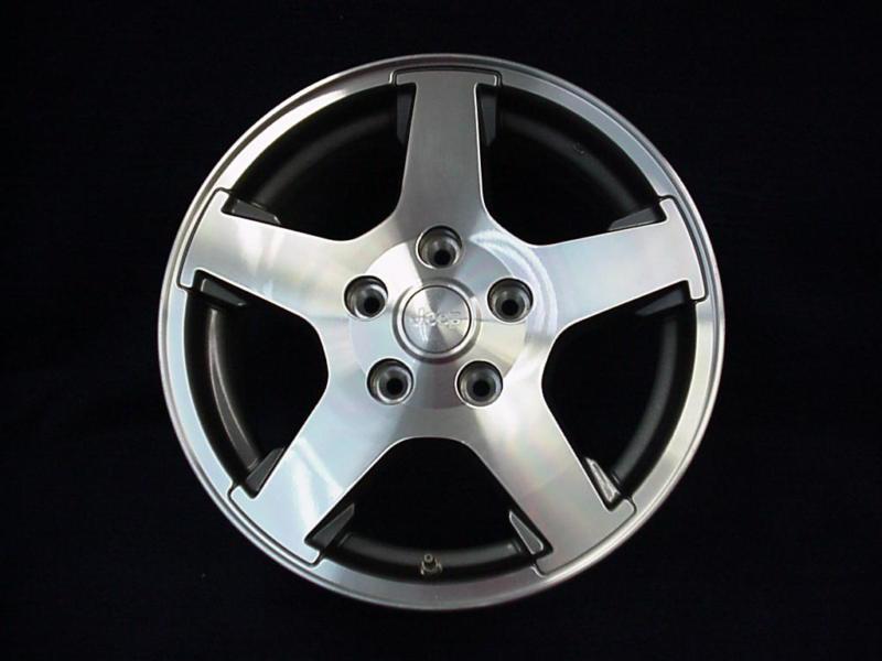 Jeep grand cherokee 05-07 17" 5 spoke machined/dark gray alloy wheel - 1