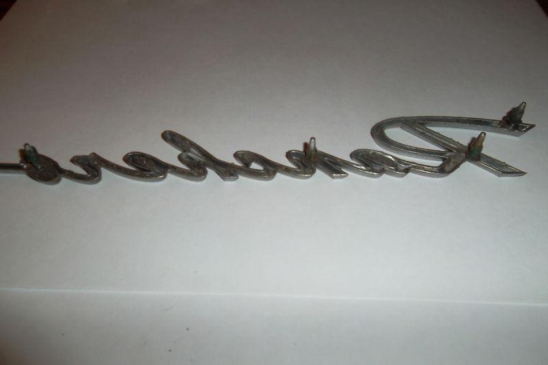 VINTAGE ORIGINAL FOMOCO PAIR SET FORD RANCHERO EMBLEMS 1960'S CAR TRUCK TRIM , US $9.99, image 2