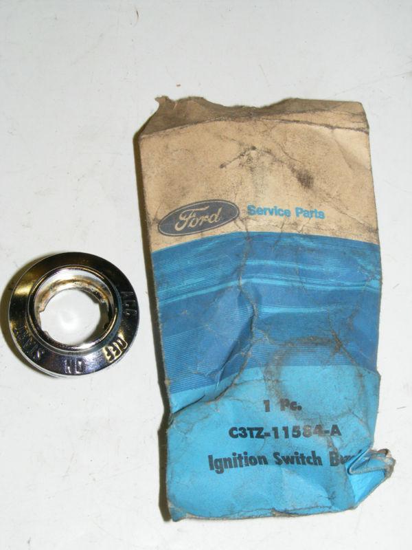1963 ford truck ignition switch bezel nos new c3tz-11584-a
