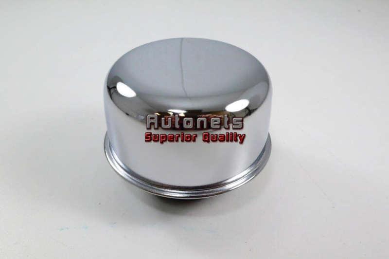 Chrome steel breather twist in for valve covers universal fit hot rat rod