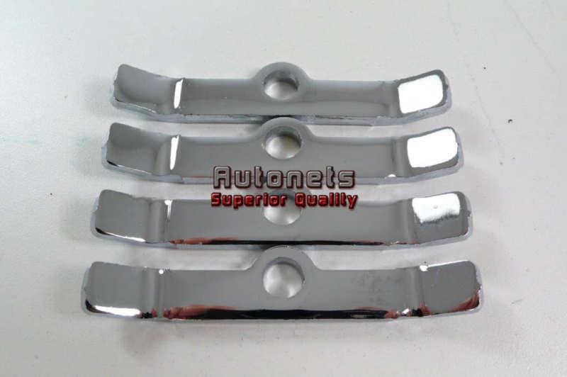 Chrome steel 3" valve cover spreader bars 1/4-20 thread chevy ford gm hot rod