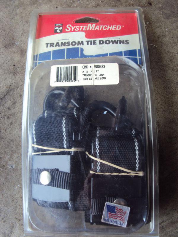 New omc transom tie downs 2" x 2' made in usa johnson-omc cobra-evinrude 1200 lb