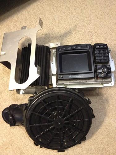 2000-2002 mercedes navigation gps radio stereo player oem 215 bose amp subwoofer