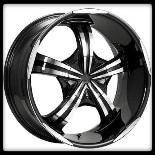 20" x 9" motiv mayhem 404cb 5x115 challenger charger chrome black wheels rims