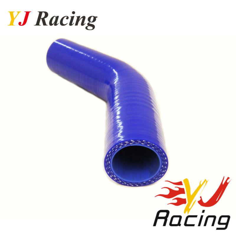 Blue 1.25" to 1.25" 45 degree turbo silicone elbow hose 32mm pipe