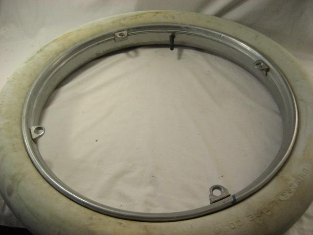 Hayes  mid 1920's ford rim with white tire 