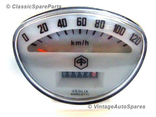 Vintage Vespa Primavera Brand New Odometer / Speedometer 0-120 Kmh Old Models, US $34.50, image 5